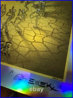 EMEK Queens Of The Stone Age Gold Foil Concert Poster LA 2013 xx/15