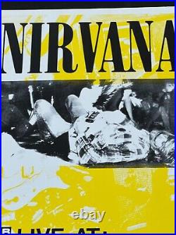 Early Original Nirvana Concert Poster from Sub Pop Records, the Real Deal