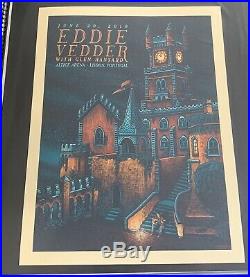 Eddie Vedder Concert Poster Lisbon Portugal 6/20/19 Suburban Avenger Luke Martin