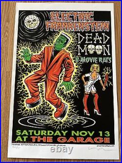Electric Frankenstein The Garage Hollywood Original Concert Poster Signed 1999