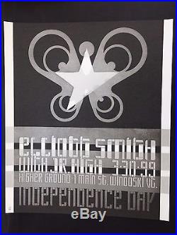 Elliott Smith Rare Original 1999 Higher Ground Vermont Silkscreen Concert Poster