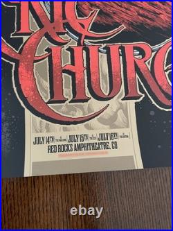 Eric Church 2025 Red Rocks Concert Poster Limited Edition #737/1370