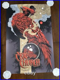 Eric Church 2025 Red Rocks Concert Poster Limited Edition #737/1370