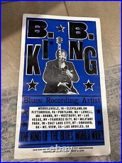 Extremely Rare BB King Concert Poster Hatch Show Print 14x23