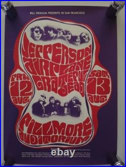 Extremely Rare Original Grateful Dead/Jefferson Airplane Pre- Concert Poster