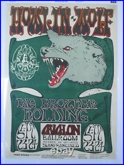 FD 27 OP Howlin' Wolf Concert Poster Family Dog Avalon Mouse Signed CGC GRADED 7