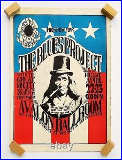 FD-5 OP-1 Great Society Blues Project Avalon 1966 Concert Poster Wes Wilson Art