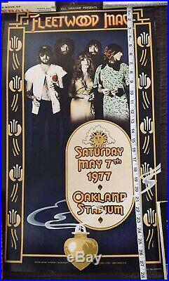FLEETWOOD MAC 1977 OAKLAND concert poster BILL GRAHAM Vintage Stevie Nicks