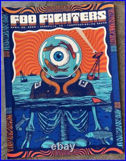 FOO FIGHTERS 4/20 2020 Knoxville Concert Poster Print 18x24 Artist Signed x/40
