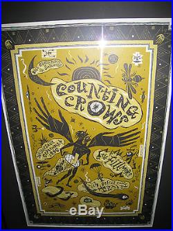 FRAMED Counting Crows & Train Fillmore Bill Graham #F235 1996 Concert Poster