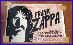 FRANK ZAPPA Glasgow Apollo 1979 Very Rare Original Concert Poster 40x28 inches