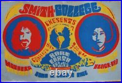 FRANK ZAPPA ROBERTA FLACK 1971 NORTHAMPTON Concert poster 26x40 VERY RARE