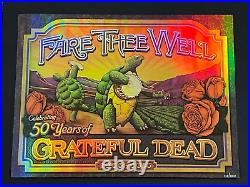 Fare Thee Well Grateful Dead 50 Years Original Concert Poster Psychedelic Colors