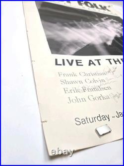 Fast Folk Concert 1985 Poster Signed By all 12 Performers, Rare