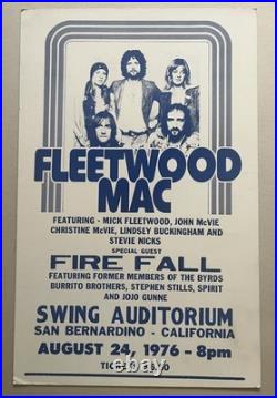 Fleetwood Mac Concert Poster 1976 San Bernadino CA