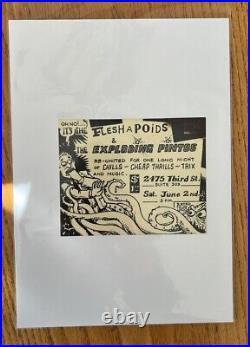 Fleshapoids And The Exploding Pintos Concert Poster RARE From San Francisco