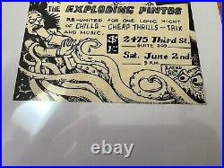 Fleshapoids And The Exploding Pintos Concert Poster RARE From San Francisco