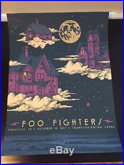 Foo Fighters Concert Poster Knoxville, TN 10/18/2017 Status Serigraph