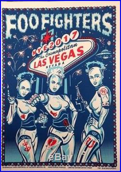 Foo Fighters Concert Poster Las Vegas NV 12/31/2017 New Years Eve NYE Print