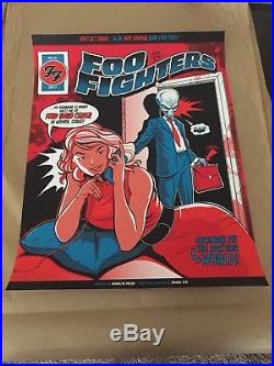 Foo Fighters Concert Poster Nampa Idaho 12/7/17 Ford Center Signed Print Alien