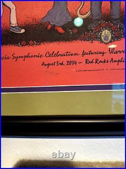 Framed Jerry Garcia Symphonic Celebration Concert Poster, August 3, 2014