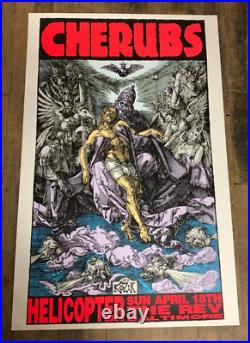 Frank Kozik 1993 Cherubs Concert Poster S&N @ The Rev, Baltimore Maryland