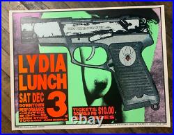 Frank Kozik 1994 Lydia Lunch Concert Poster S&N Tucson Arizona