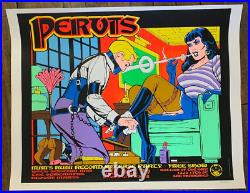Frank Kozik 1995 Pervis Concert Poster S&N Man's Ruin Record Release Party