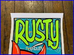 Frank Kozik 1995 Rusty Concert Poster S&N @ Phoenix Theatre, Toronto ON, CAN