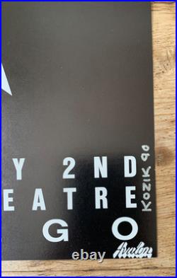 Frank Kozik Signed Jesus And Mary Chain 1990 Original Concert Poster Nm