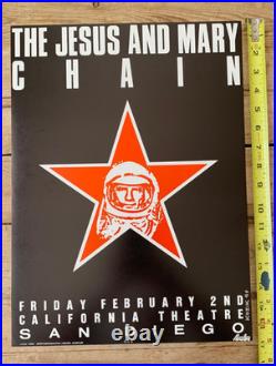 Frank Kozik Signed Jesus And Mary Chain 1990 Original Concert Poster Nm