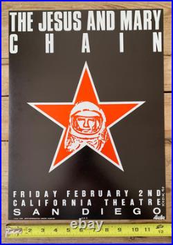 Frank Kozik Signed Jesus And Mary Chain 1990 Original Concert Poster Nm
