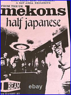 From the UK Mekons Half Japanese I-Beam San Francisco Original Concert Poster