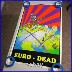 Funky Enterprises EURO-DEAD Flocked 1996 Poster Grateful Dead Style #906