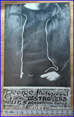 GEORGE THOROGOOD Concert Poster at Armadillo World Headquarters Feb 16, 1980