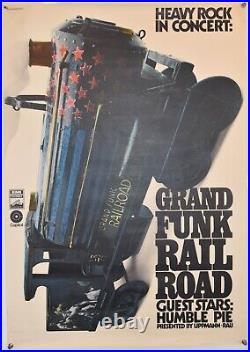 GRAND FUNK RAILROAD concert poster German Tour 1971 GUNTHER KIESER