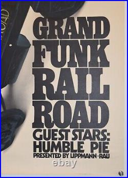 GRAND FUNK RAILROAD concert poster German Tour 1971 GUNTHER KIESER