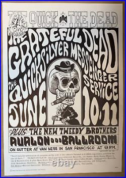 GRATEFUL DEAD 1966 AVALON BALLROOM FAMILY DOG CONCERT POSTER FD-12-2 Wes Wilson