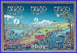 GRATEFUL DEAD & CO FALL 2015 DUBOIS ORIGINAL CONCERT POSTER x3 UNCUT SILKSCREEN