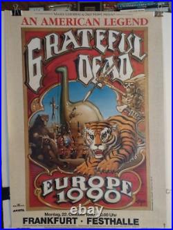 GRATEFUL DEAD Europe 1990 ORIGINAL German Concert Poster