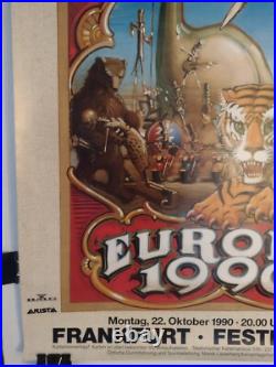GRATEFUL DEAD Europe 1990 ORIGINAL German Concert Poster