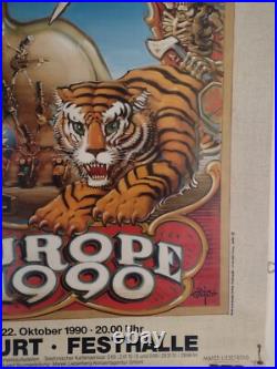 GRATEFUL DEAD Europe 1990 ORIGINAL German Concert Poster
