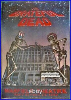 GRATEFUL DEAD SAN FRANCISCO WARFIELD 1980 concert poster BILL GRAHAM 19.5x28