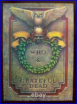 GRATEFUL DEAD & THE WHOAOR 4.431976BILL GRAHAM Concert PosterFilmore EraNM