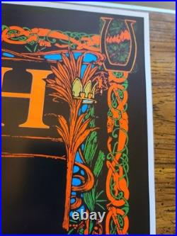 Geddy Lee Signed RUSH Original Concert Show Poster 14X24 TX 02 S/N MACRAE ART