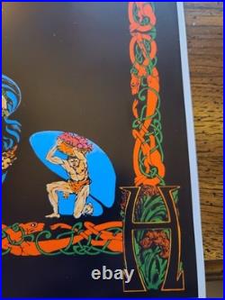 Geddy Lee Signed RUSH Original Concert Show Poster 14X24 TX 02 S/N MACRAE ART