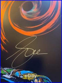 Geddy Lee Signed RUSH Original Concert Show Poster 14X24 TX 02 S/N MACRAE ART
