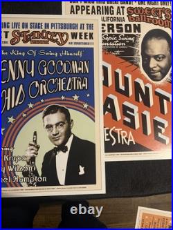 Giant Lot of 23 Commemorative Jazz Concert Poster Prints(NM Condition)