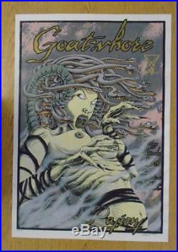Goatwhore New Orleans 2003 Original Concert Poster Silkscreen Allen Jaeger