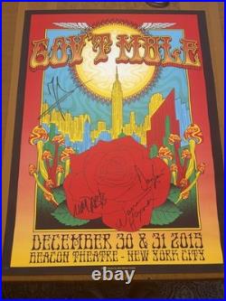 Gov't Mule Signed Numbered 215/400 Concert Poster 2015 Beacon Theatre Nyc Haynes